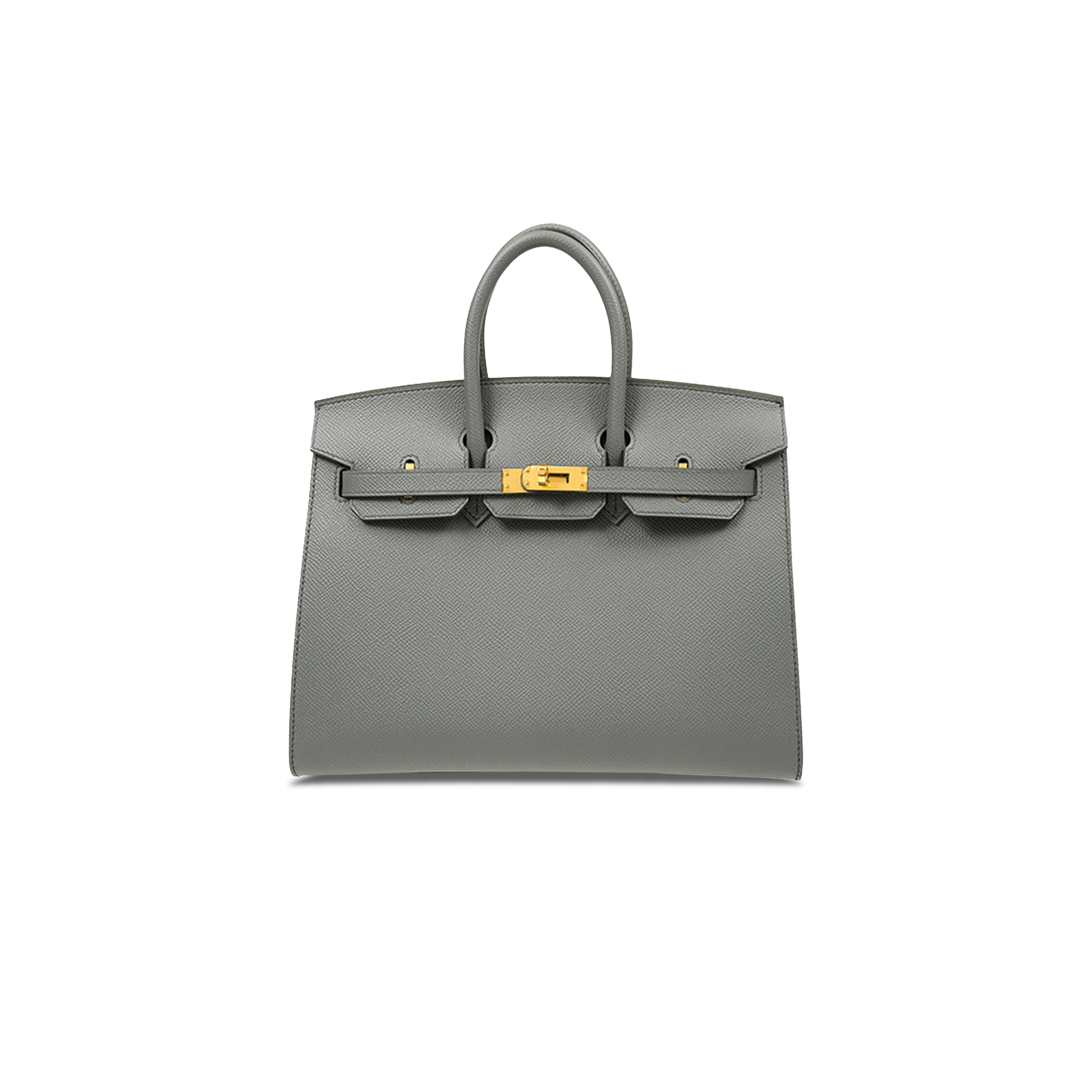 HERMES MASTER BIRKIN 25 EPSOM LEATHER ALMOND GREEN GOLD BUCKLE LUXURY BAG BK2563EPGPO (25*20*13cm)